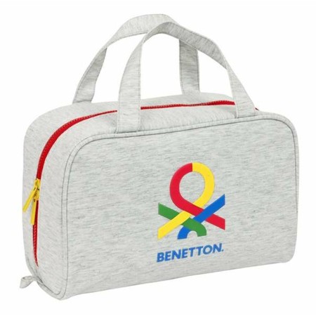 Neceser Escolar Benetton Pop Gris 31 x 14 x 19 cm