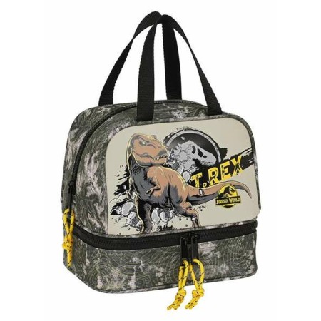 Sac glacière goûter Jurassic World Warning Gris 20 x 20 x 15 cm