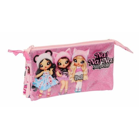 Trousse Fourre-Tout Triple Na!Na!Na! Surprise Fabulous Rose 22 x 12 x 3 cm