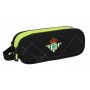 Trousse Fourre-Tout Double Real Betis Balompié Noir Citron 21 x 8 x 6 cm