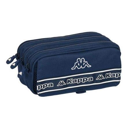 Trousse Fourre-Tout Triple Kappa Blue marine 21,5 x 10 x 8 cm