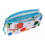 Trousse Fourre-Tout Triple Safta Algo de Jaime Blanc 22 x 12 x 3 cm