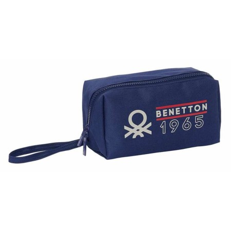 Fourre-tout Benetton Varsity Gris Blue marine 22 x 10 x 10 cm