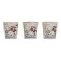 Set de pots DKD Home Decor Rose Doré PVC (38 x 13 x 14 cm) (3 Pièces)