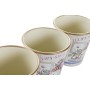 Set de pots DKD Home Decor Rose Doré PVC (38 x 13 x 14 cm) (3 Pièces)