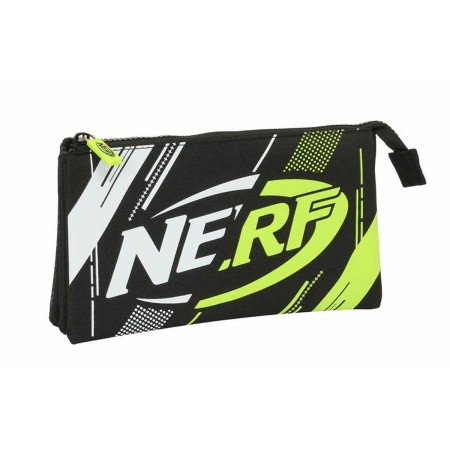 Trousse Fourre-Tout Triple Nerf Get Ready Noir 22 x 12 x 3 cm