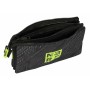 Trousse Fourre-Tout Triple Nerf Get Ready Noir 22 x 12 x 3 cm