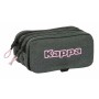 Trousse Fourre-Tout Triple Kappa Gris 21,5 x 10 x 8 cm