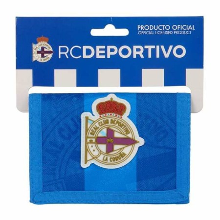 Portefeuille R. C. Deportivo de La Coruña Bleu 12,5 x 9,5 x 1 cm