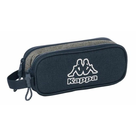 Trousse Fourre-Tout Double Kappa Blue marine 21 x 8 x 6 cm