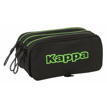 Trousse Fourre-Tout Triple Kappa Noir 21,5 x 10 x 8 cm