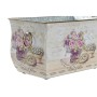 Set de pots DKD Home Decor Rose Métal Fleurs Shabby Chic (31 x 18 x 17,5 cm)