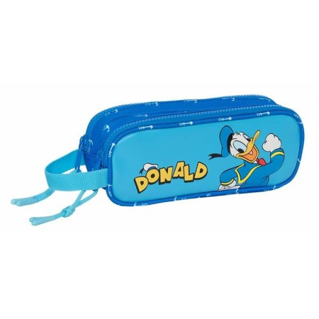 Trousse Fourre-Tout Double Safta Bleu 21 x 8 x 6 cm