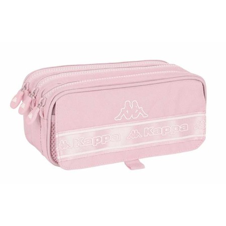 Trousse Fourre-Tout Triple Kappa Basics Rose 21,5 x 10 x 8 cm