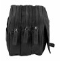 Trousse Fourre-Tout Triple Safta Basic Noir 21,5 x 10 x 8 cm