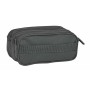 Trousse Fourre-Tout Triple Safta Basic Gris 21,5 x 10 x 8 cm