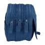 Trousse Fourre-Tout Triple Safta Basic Blue marine 21,5 x 10 x 8 cm