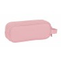 Trousse Fourre-Tout Double Safta Rosa Rose 21 x 8 x 6 cm