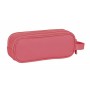 Trousse Fourre-Tout Double Safta Basic Bordeaux 21 x 8 x 6 cm