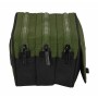 Trousse Fourre-Tout Triple Safta Dark Forest Vert 21,5 x 10 x 8 cm
