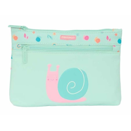 Fourre-tout Safta Turquoise 23 x 16 x 3 cm Escargot