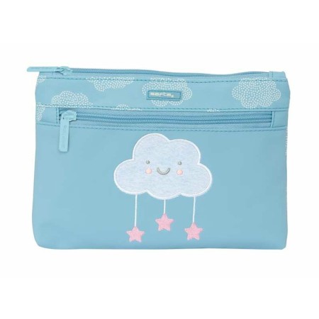 Fourre-tout Safta Bleu 23 x 16 x 3 cm Nuages