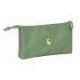 Trousse Fourre-Tout Triple El Ganso Basics Vert 22 x 12 x 3 cm