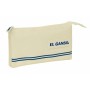 Trousse Fourre-Tout Triple El Ganso Basics Beige 22 x 12 x 3 cm