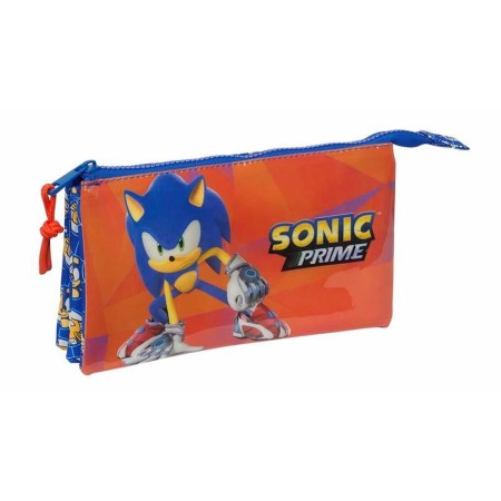 Trousse Fourre-Tout Triple Sonic Prime 22 x 12 x 3 cm