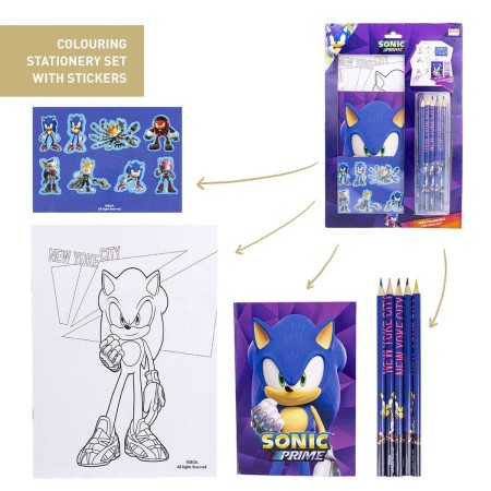 Ensemble de Papeterie Sonic