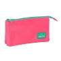 Trousse d'écolier Safta Rosa fluor 22 x 12 x 3 cm