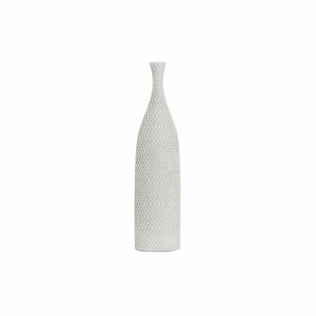 Vase DKD Home Decor Beige Blanc Résine Moderne (14 x 8 x 55 cm) (2 Unités)