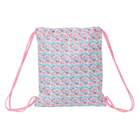 Sac à dos serré par des ficelles Safta Flores 35 x 40 x 1 cm