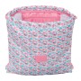 Sac à dos serré par des ficelles Safta Flores 35 x 40 x 1 cm