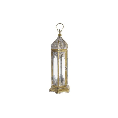 Lanterne DKD Home Decor Verre Doré Métal (24 x 24 x 64 cm)