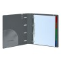 Reliure à anneaux Safta Dark grey Gris foncé