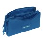 Trousse Fourre-Tout Triple Real Madrid C.F. Bleu 22 x 12 x 3 cm
