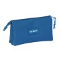 Trousse Fourre-Tout Triple Real Madrid C.F. Bleu 22 x 12 x 3 cm