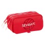 Trousse Fourre-Tout Triple Sevilla Fútbol Club 21,5 x 10 x 8 cm