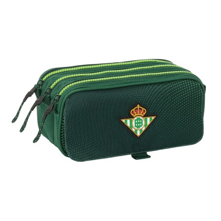 Trousse Fourre-Tout Triple Real Betis Balompié 21,5 x 10 x 8 cm