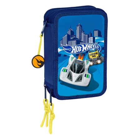 Pochette à crayons triple Hot Wheels Sonny 12,5 x 19,5 x 5,5 cm