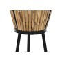 Cache-pot DKD Home Decor Naturel Noir Métal Rotin (30 x 30 x 55 cm)