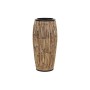 Cache-pot DKD Home Decor Naturel Noir Métal Rotin (40 x 40 x 82 cm)