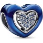Perle de verre Femme Pandora BLUE SPINNABLE HEART