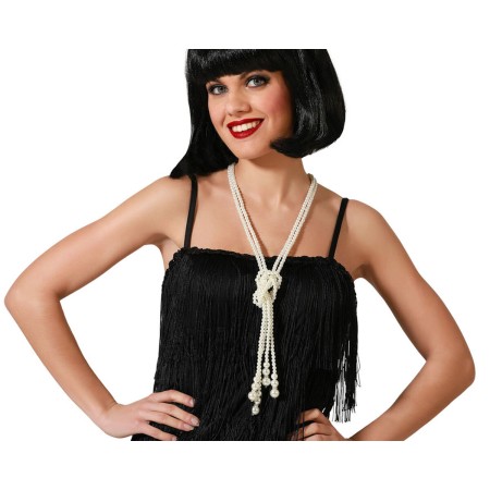 Collier Perles Blanc