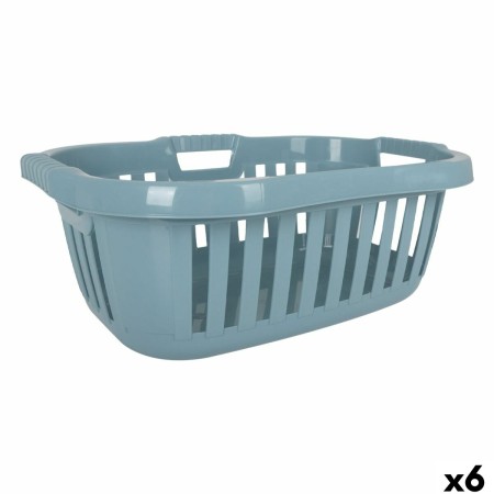 Panier à linge Tontarelli Hipster Bleu 50 L 66 x 44 x 25 cm (6 Unités)