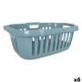 Panier à linge Tontarelli Hipster Bleu 50 L 66 x 44 x 25 cm (6 Unités)