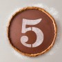 Gabarit de gâteau Algon 25 cm Numéro 5 (36 Unités)