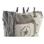 Sac DKD Home Decor Gris Polyester Cuir 80 % coton (51 x 20 x 41 cm)