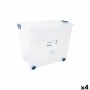 Boîte de rangement avec roues Tontarelli 59 x 38'5 x 47'5 cm (4 Unités)